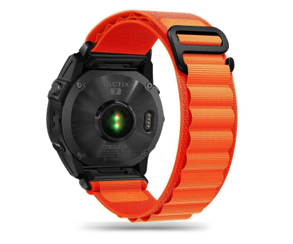 Pasek i akcesoria do zegarków TECH-PROTECT Nylon Pro do Garmin Fenix (26mm) Orange 9319456607741